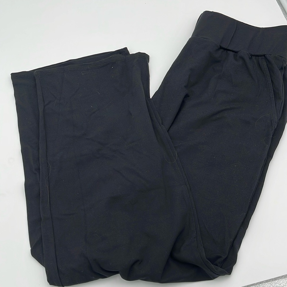 QVC Elizabeth & Clarke Small Black Pants w/Pockets